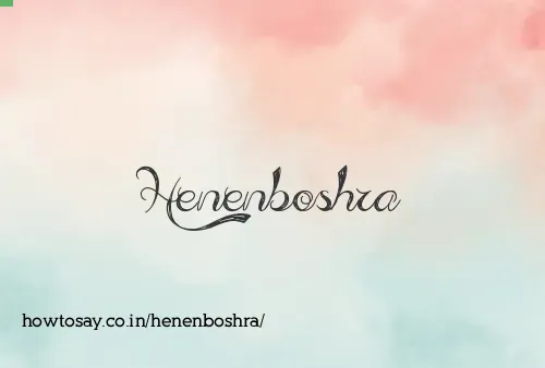 Henenboshra
