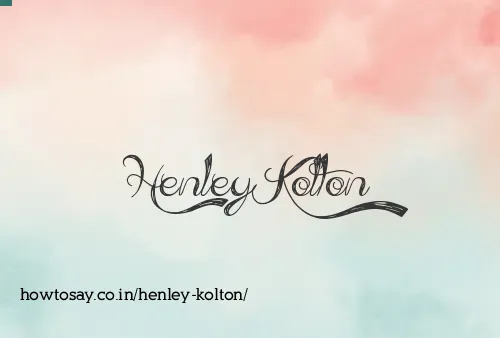 Henley Kolton