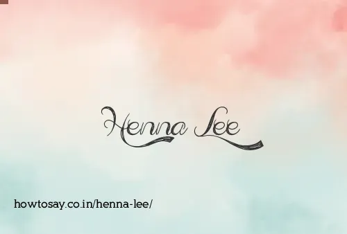 Henna Lee