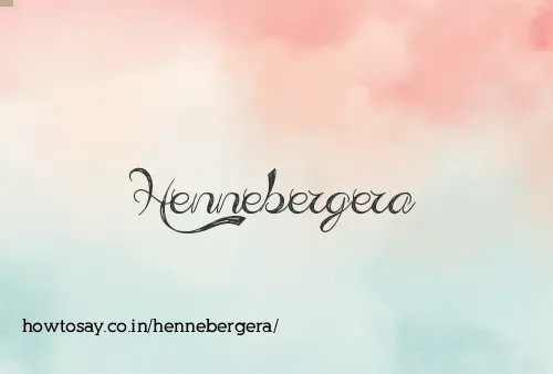 Hennebergera