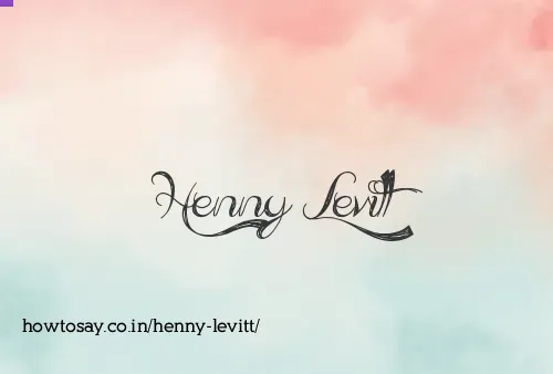 Henny Levitt