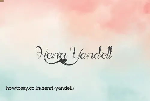 Henri Yandell