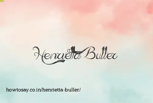Henrietta Buller