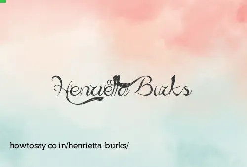 Henrietta Burks