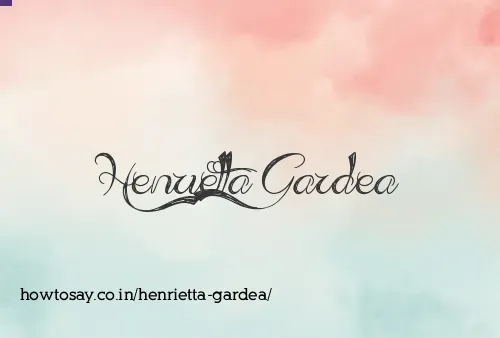 Henrietta Gardea
