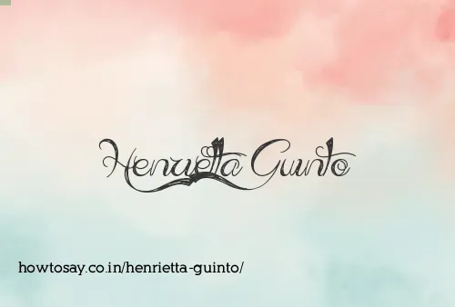 Henrietta Guinto