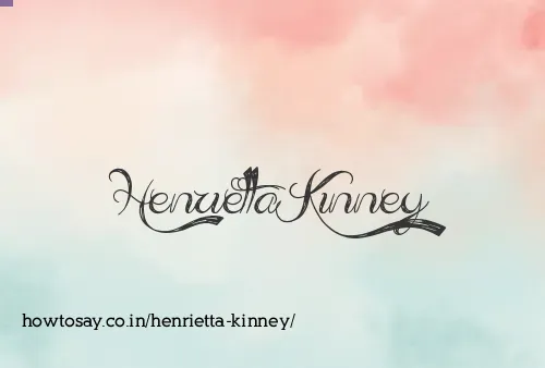 Henrietta Kinney