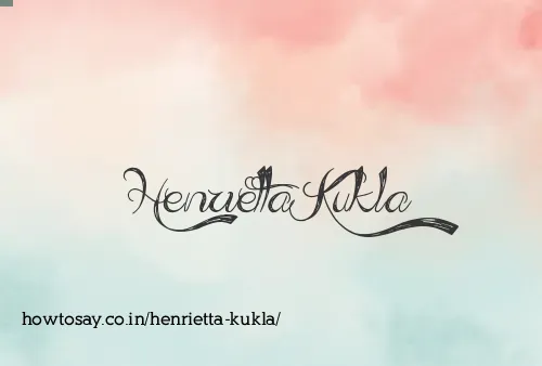 Henrietta Kukla