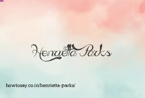 Henrietta Parks