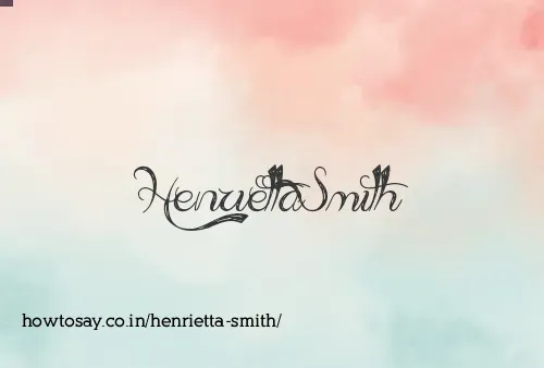 Henrietta Smith