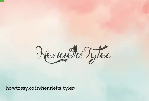 Henrietta Tyler