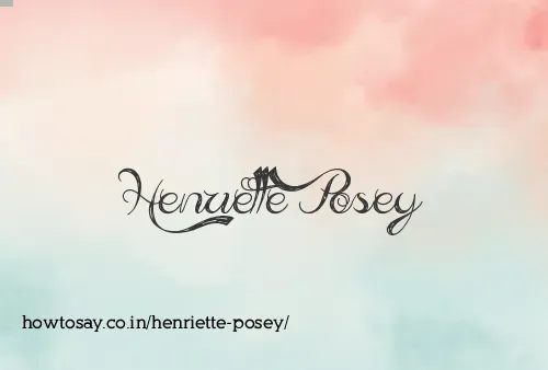 Henriette Posey