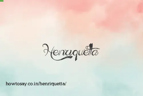 Henriquetta