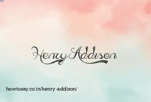 Henry Addison