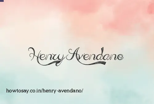 Henry Avendano