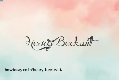 Henry Beckwitt