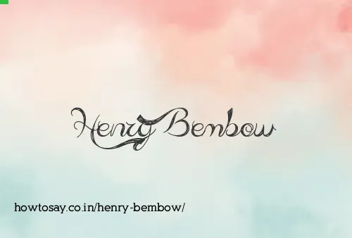 Henry Bembow