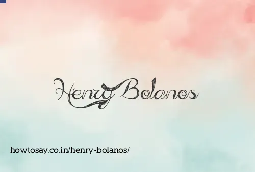Henry Bolanos