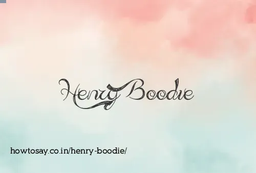Henry Boodie