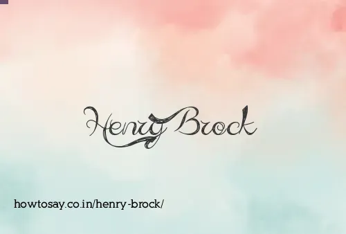 Henry Brock