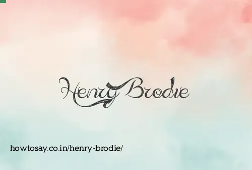 Henry Brodie