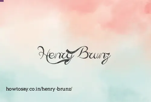 Henry Brunz
