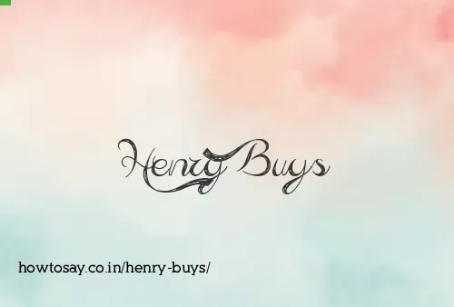 Henry Buys