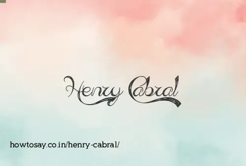 Henry Cabral