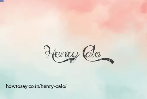 Henry Calo