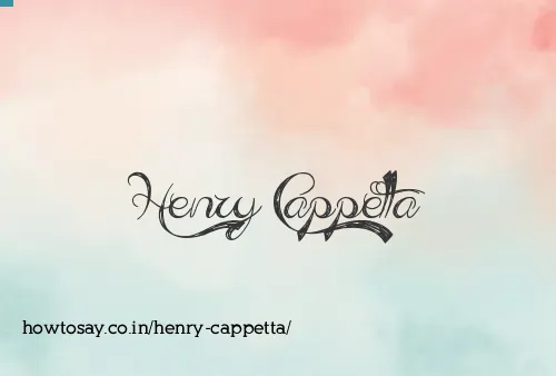 Henry Cappetta