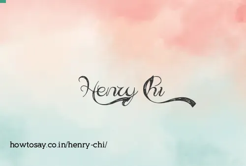 Henry Chi