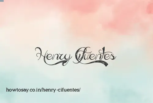Henry Cifuentes