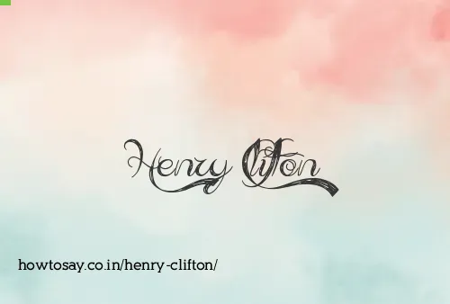 Henry Clifton