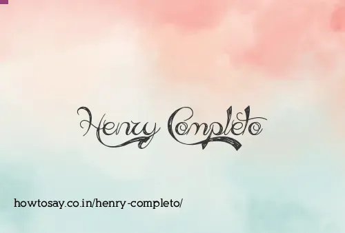 Henry Completo