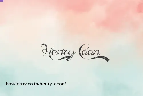 Henry Coon