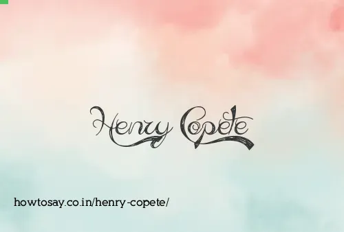 Henry Copete