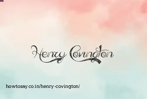 Henry Covington