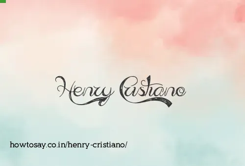 Henry Cristiano
