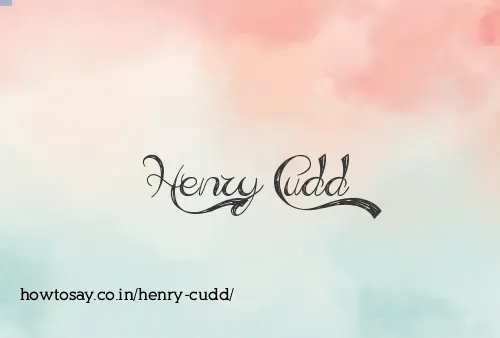 Henry Cudd