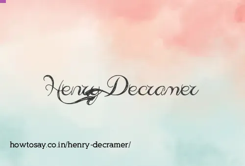 Henry Decramer