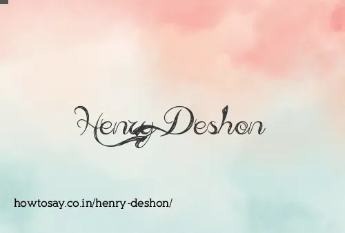Henry Deshon