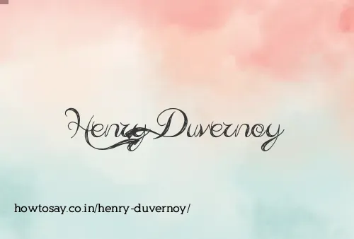 Henry Duvernoy
