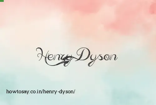 Henry Dyson