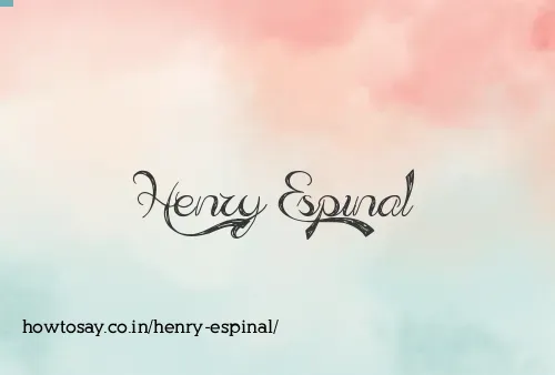 Henry Espinal
