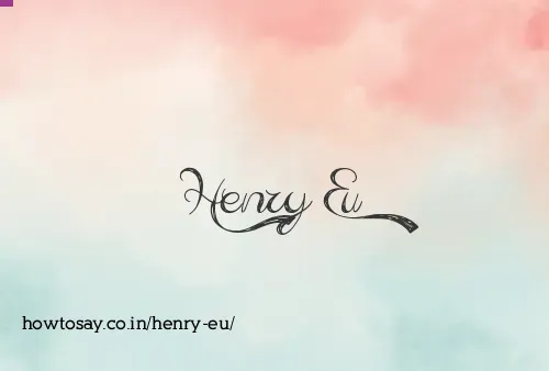 Henry Eu