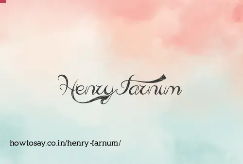 Henry Farnum
