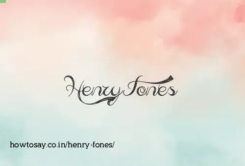 Henry Fones