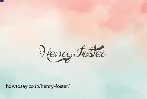 Henry Foster