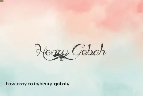 Henry Gobah