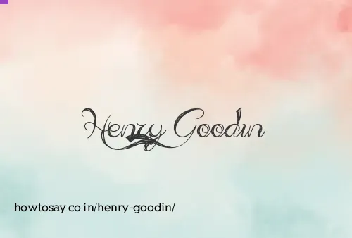 Henry Goodin